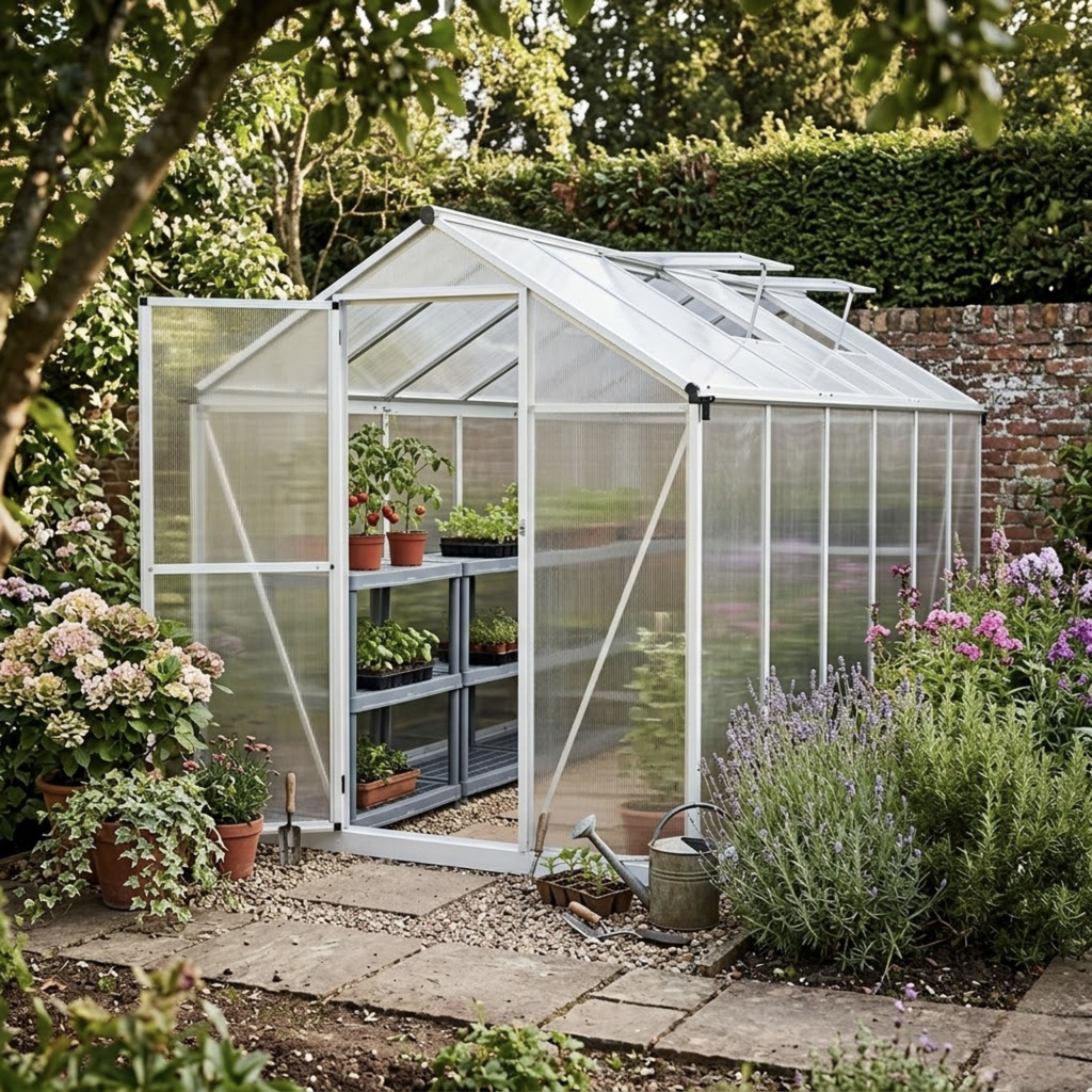 Serre de jardin 6,87 m² en polycarbonate