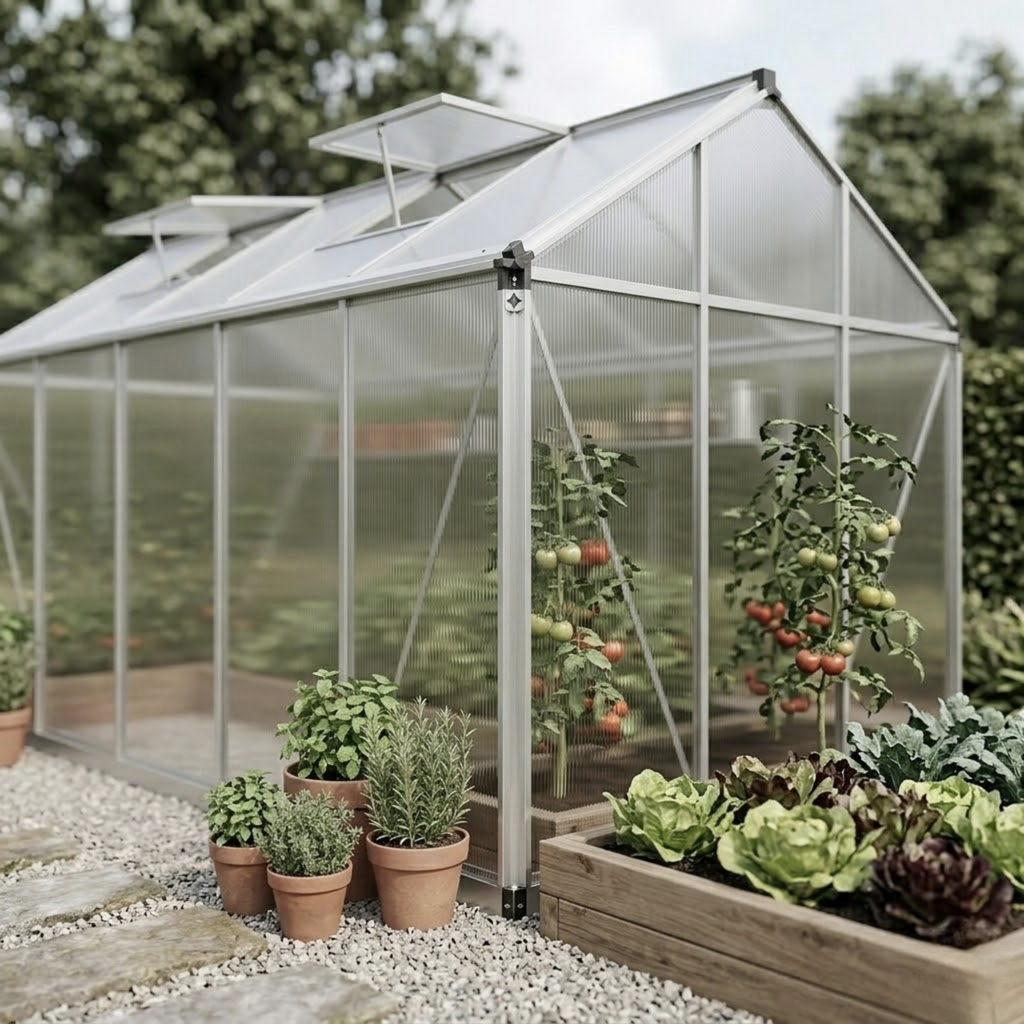 Serre de jardin 6,87 m² en polycarbonate