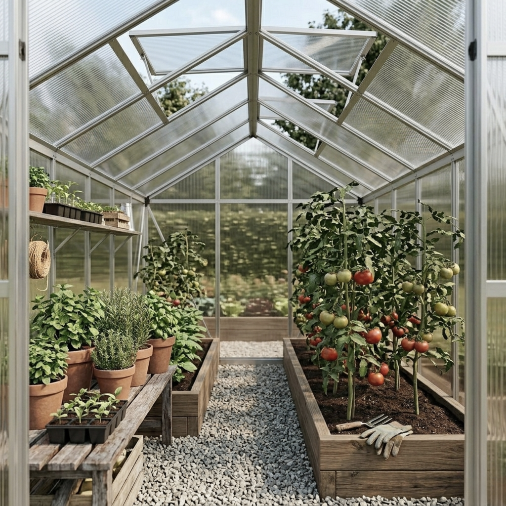 Serre de jardin 6,87 m² en polycarbonate