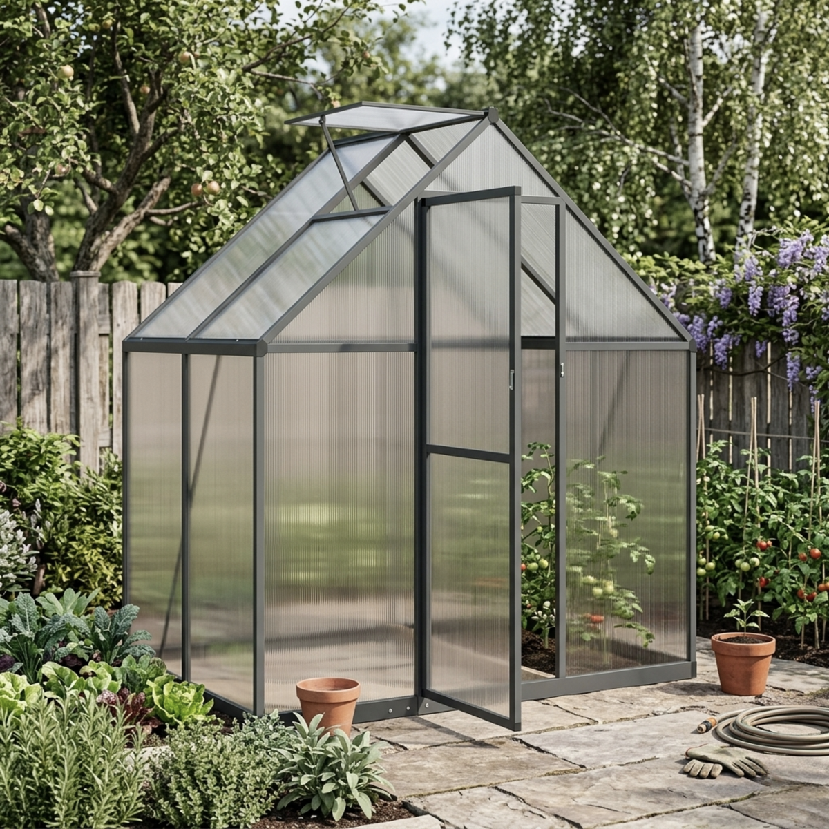 Serre de jardin 2,25 m² en polycarbonate