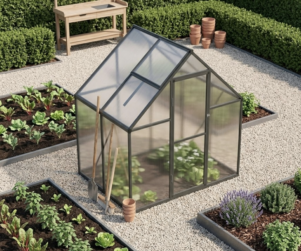 Serre de jardin 2,25 m² en polycarbonate