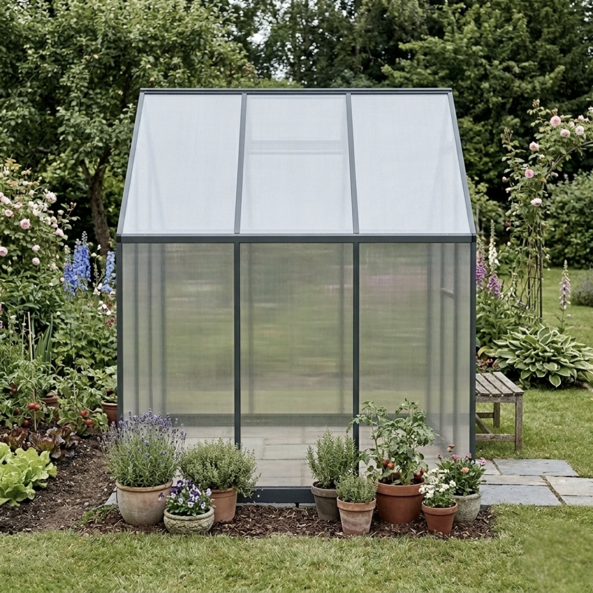 Serre de jardin 3,35 m² en polycarbonate