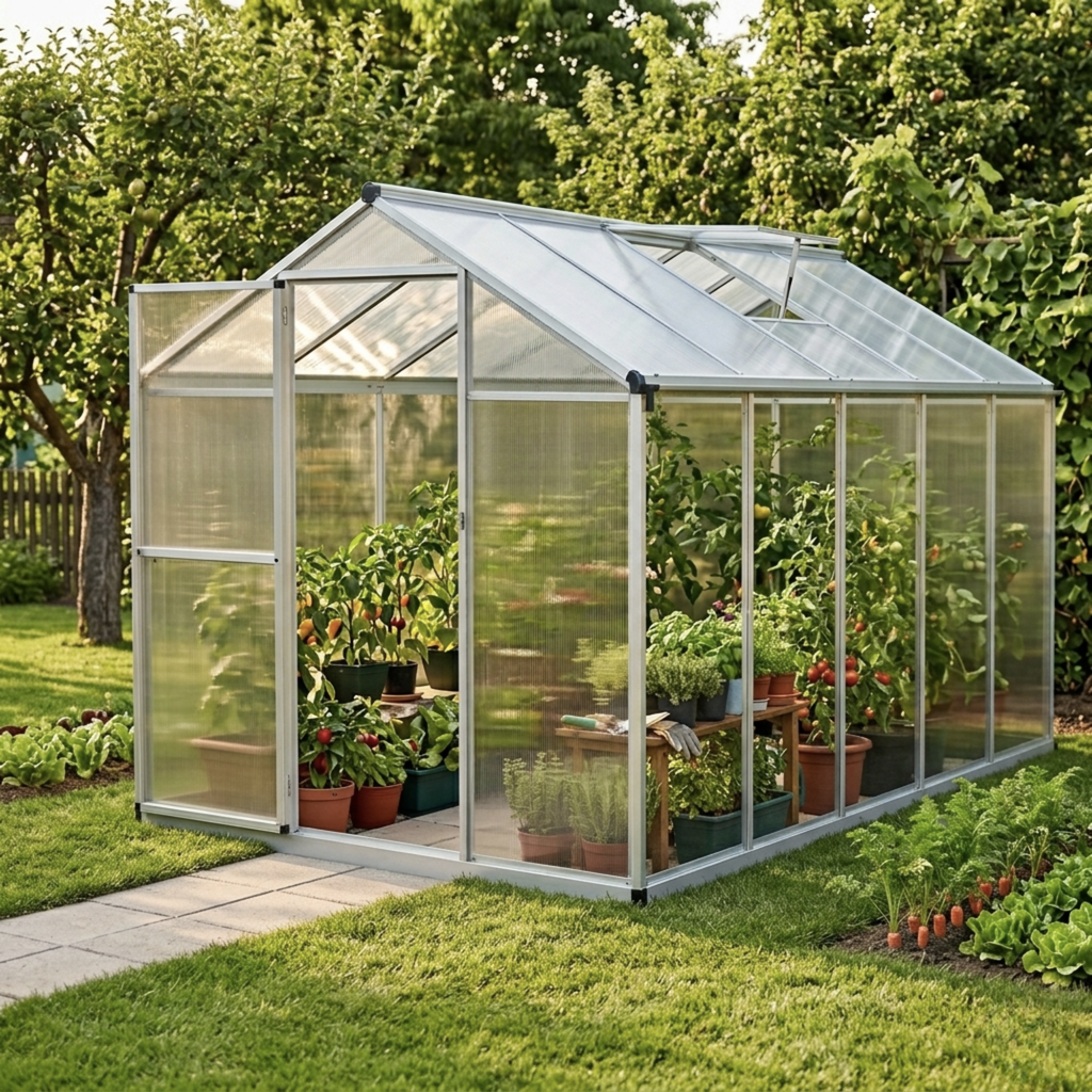 Serre de jardin 5,74 m² en polycarbonate