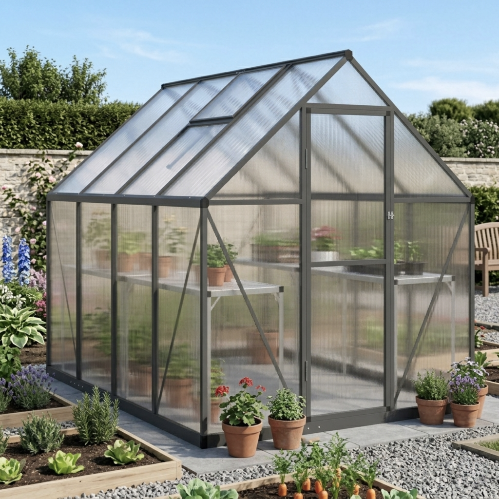 Serre De Jardin En Polycarbonate 3,79 m²