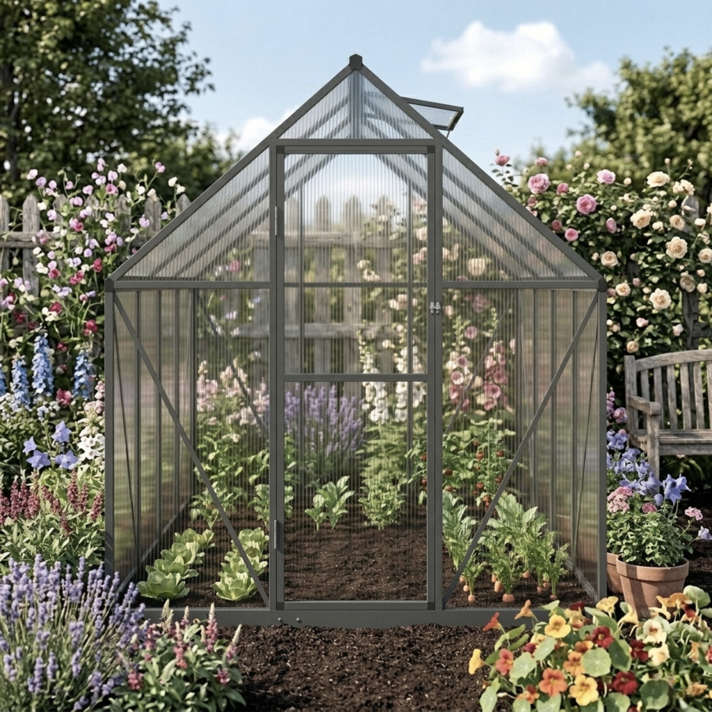 Serre De Jardin En Polycarbonate 3,79 m²