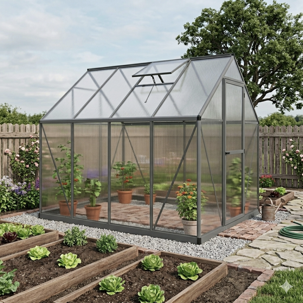 Serre De Jardin En Polycarbonate 3,79 m²