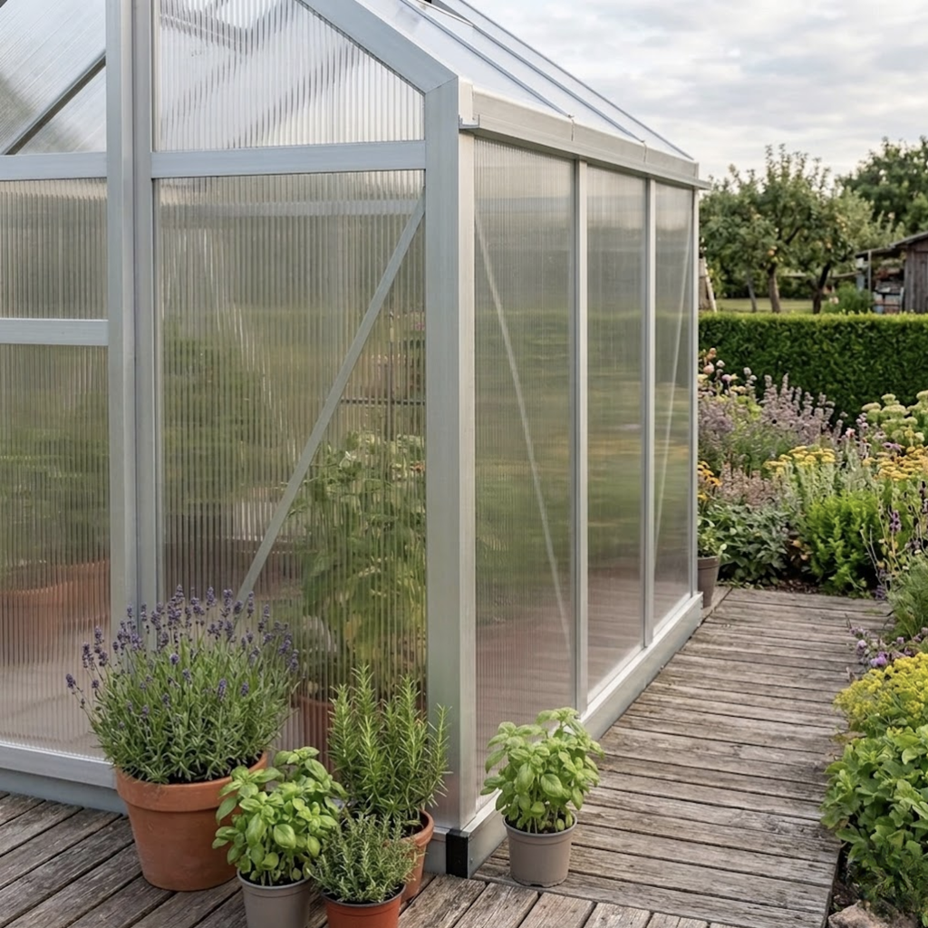 Serre de jardin 5,74 m² en polycarbonate