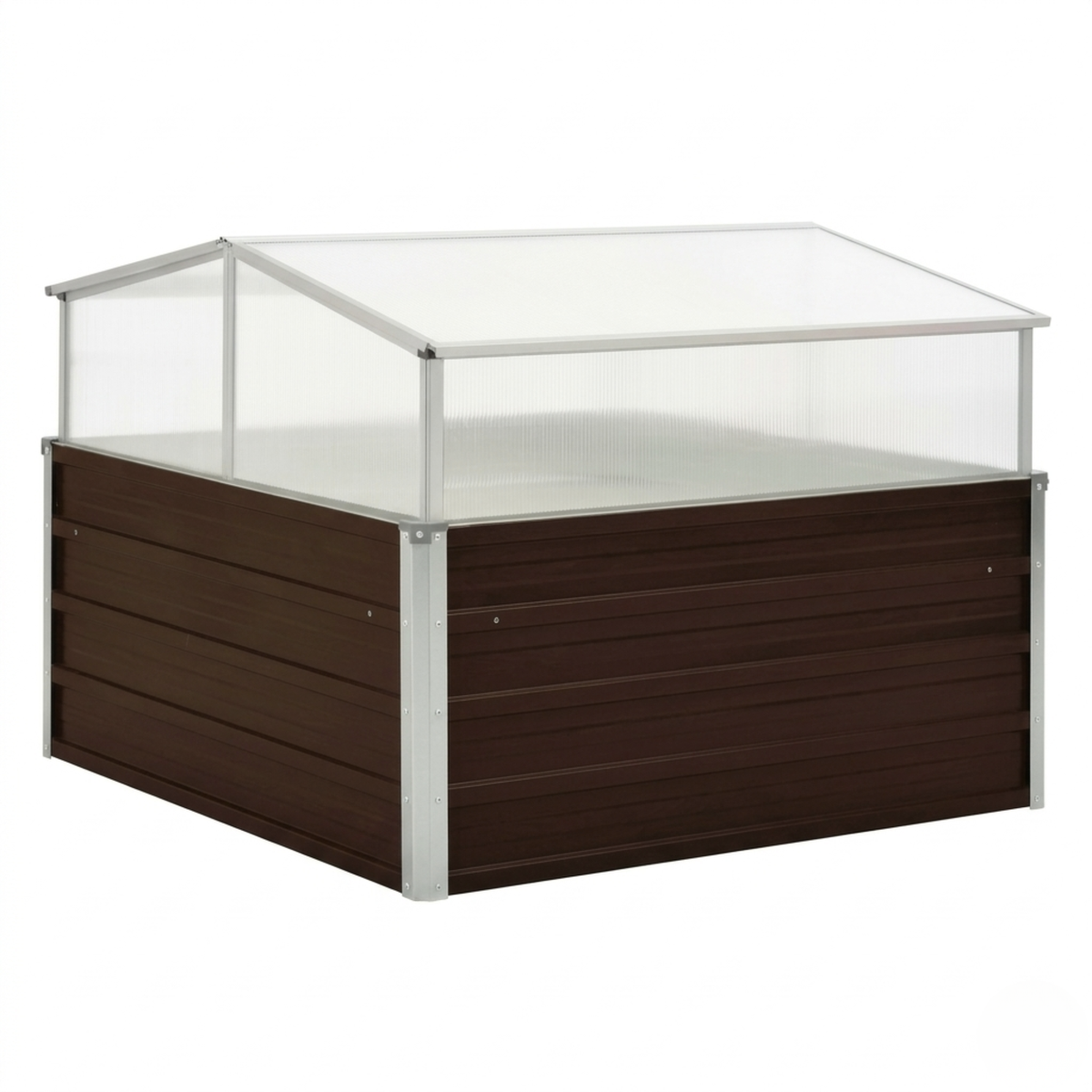Mini serre de jardin jardinière polycarbonate avec bac
