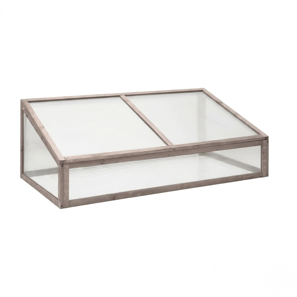 Mini serre de jardin vitrée en bois