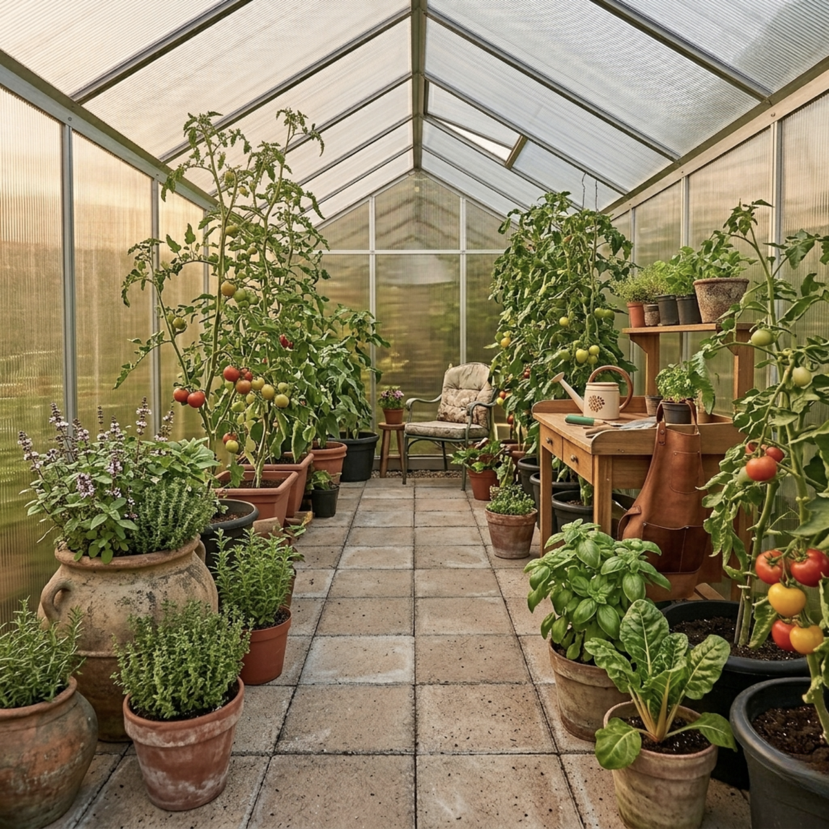 Serre de jardin 5,74 m² en polycarbonate