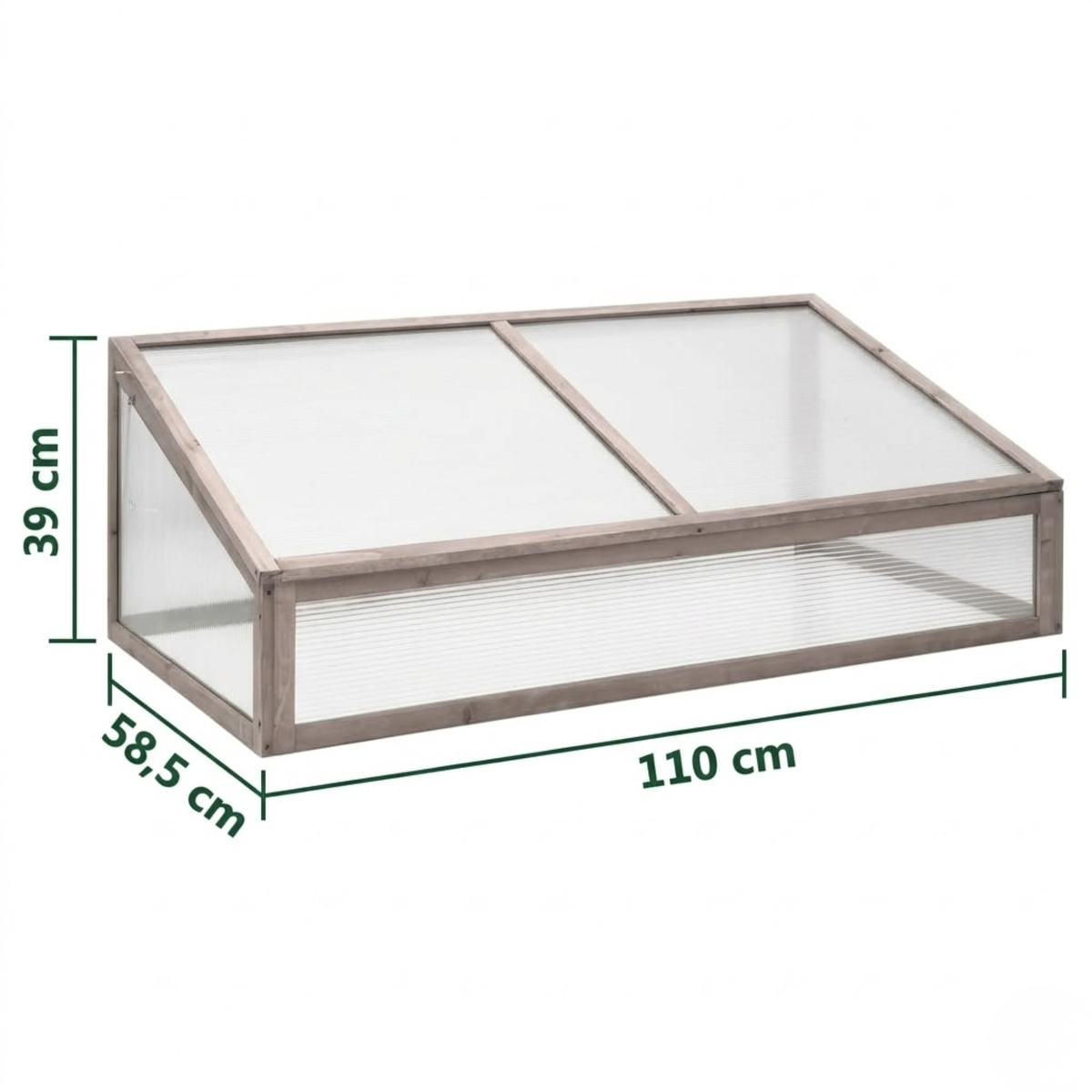 Mini serre de jardin vitrée en bois