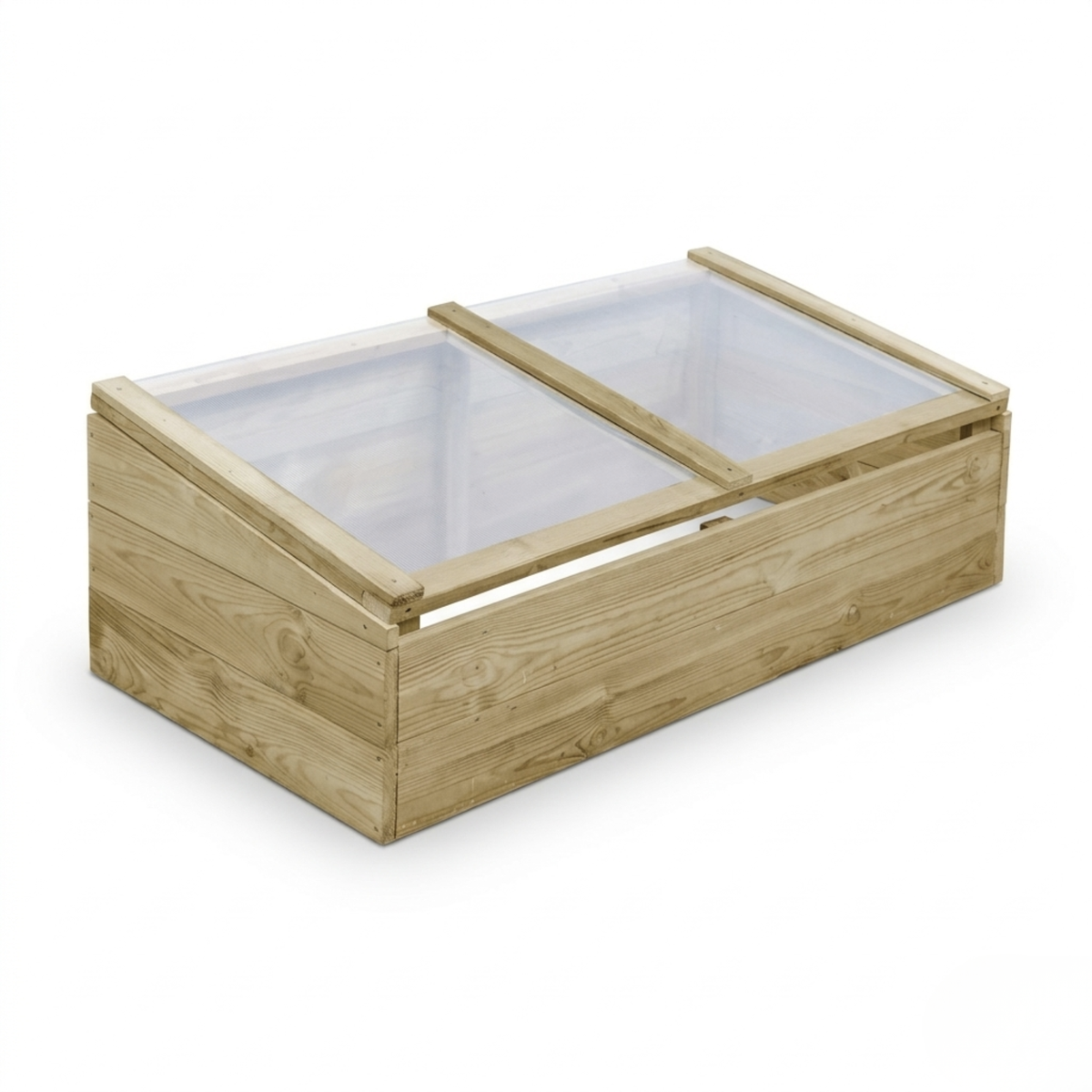 Mini serre de jardin jardinière en bois et polycarbonate
