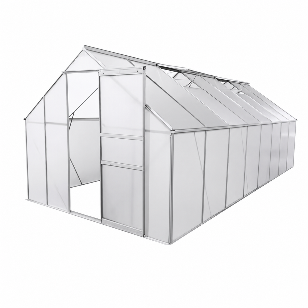 Serre de jardin 12,25 m² en polycarbonate