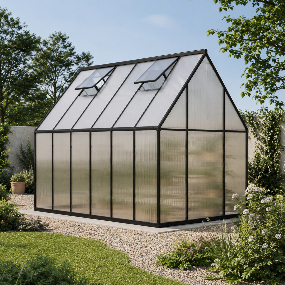 Serre de jardin 4,7 m² en polycarbonate