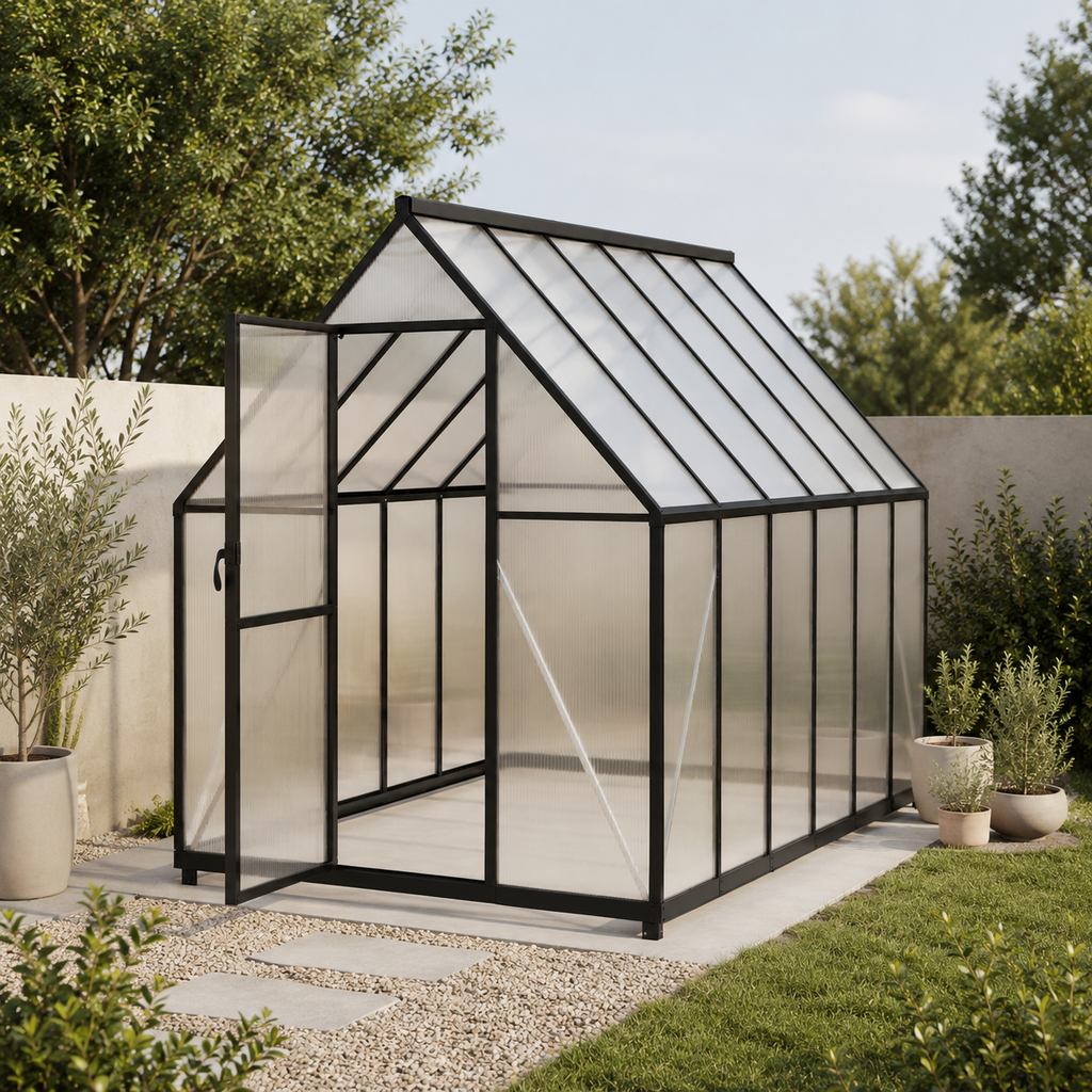 Serre de jardin en polycarbonate 6,1 m²