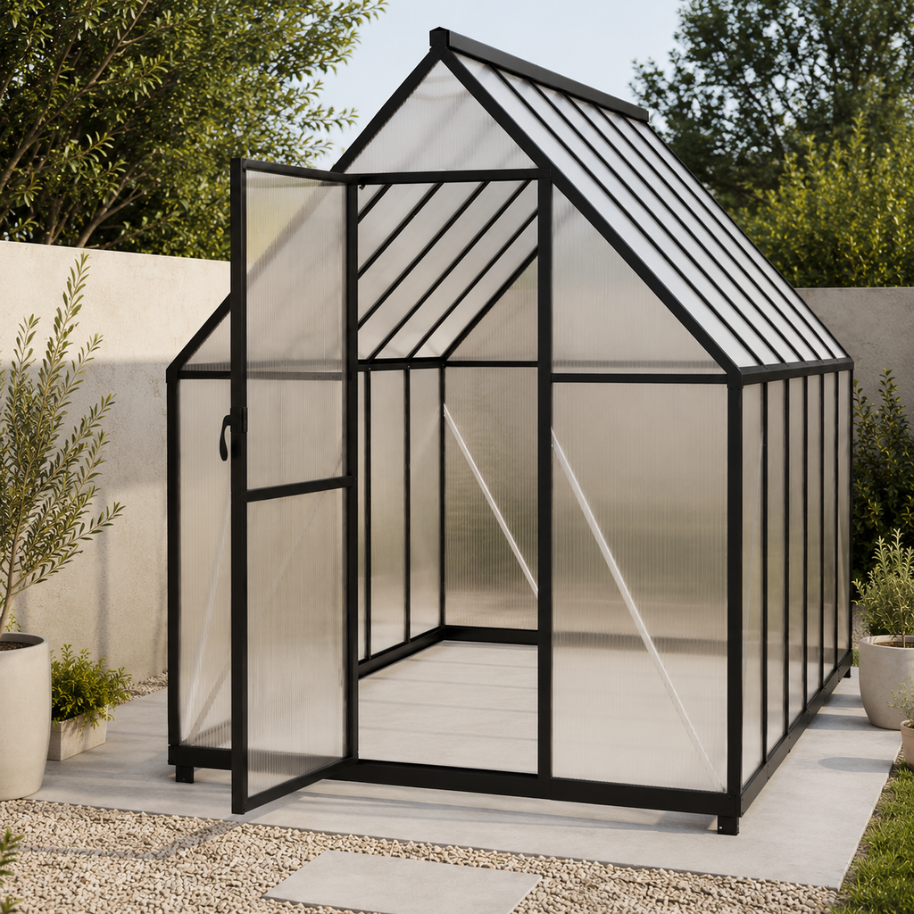 Serre de jardin en polycarbonate 6,1 m²