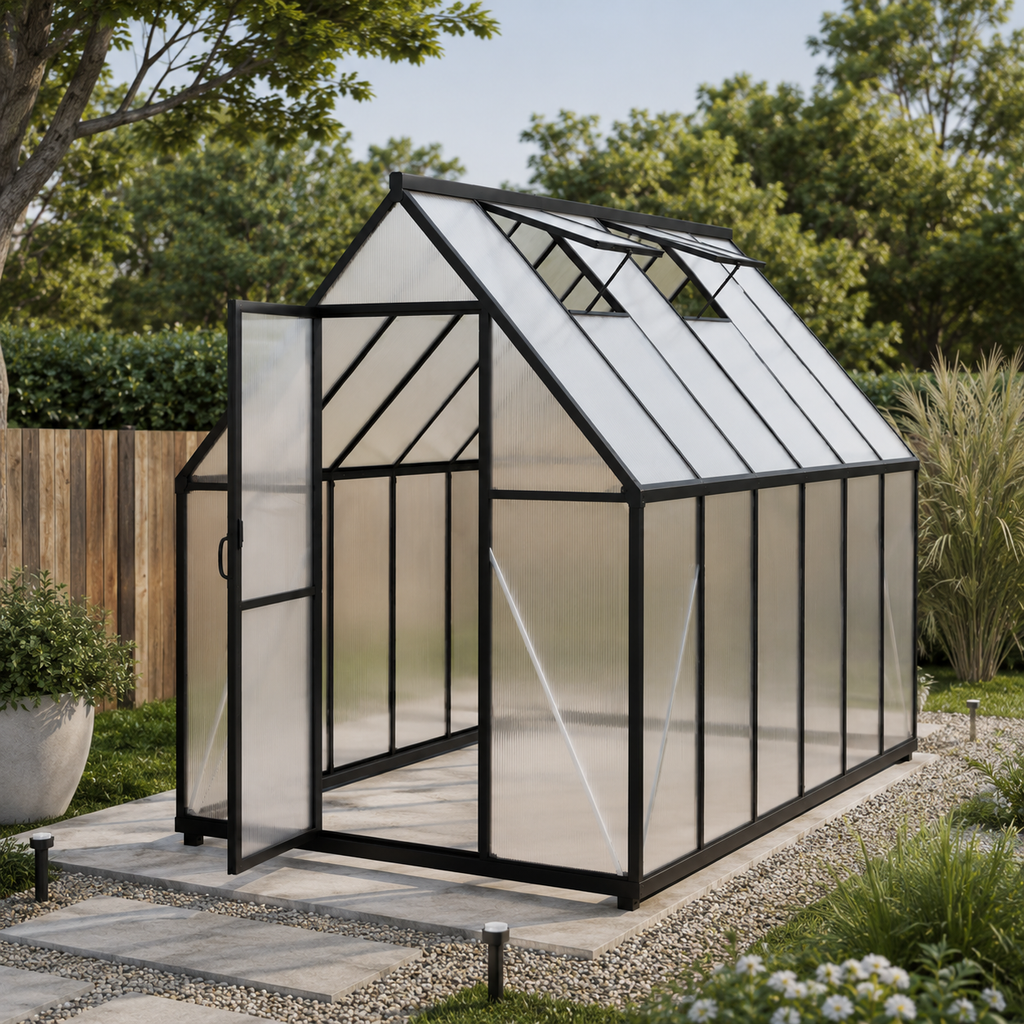 Serre de jardin en polycarbonate 6,1 m²