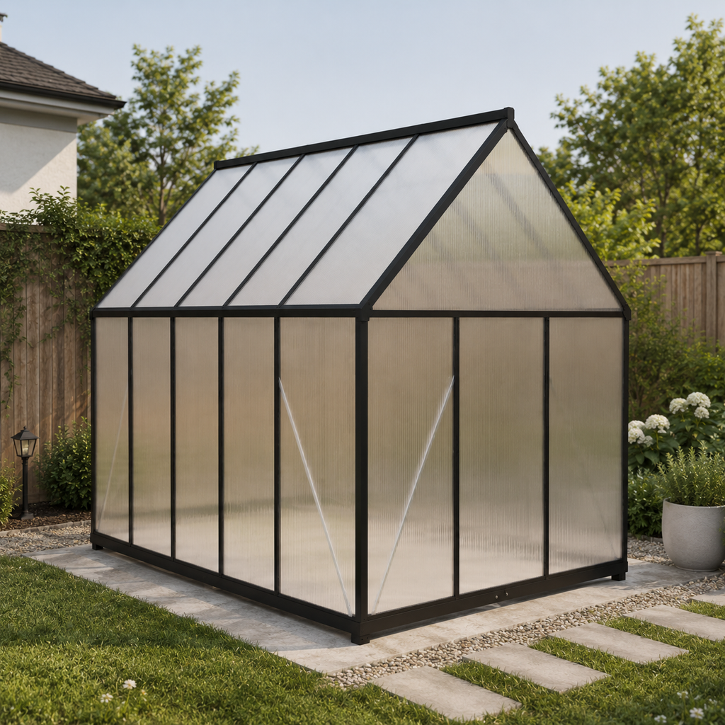 Serre de jardin en polycarbonate 6,1 m²